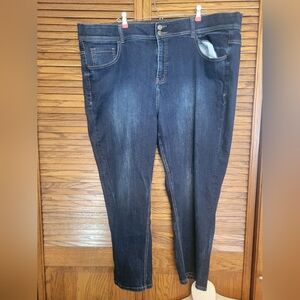 Lane Bryant Crop Tighter Tummy Technology Denim Jeans Size 26